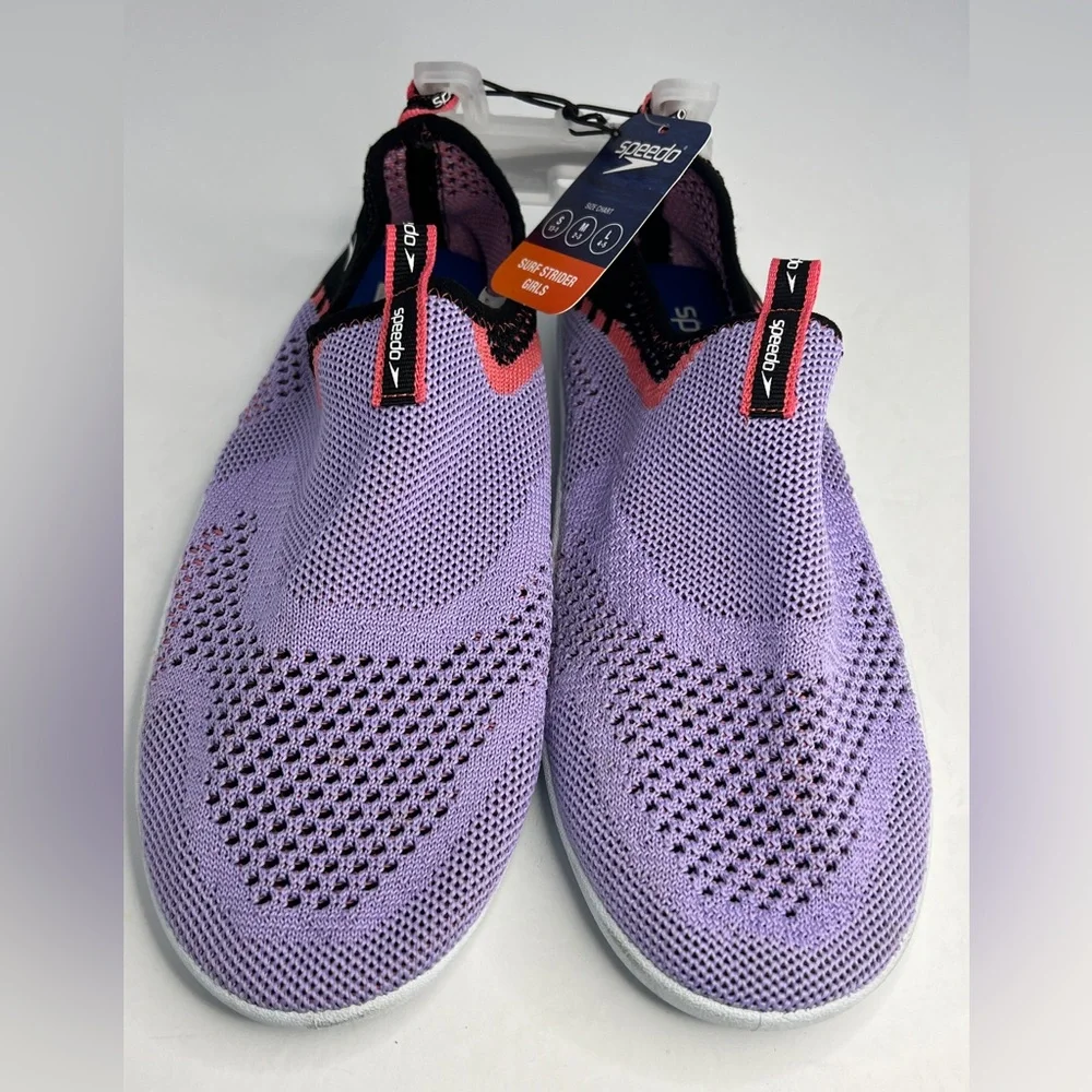 NWT Speedo Junior Girls' Surf Strider Water Shoe, Lavender/Pink Sizes M and L
